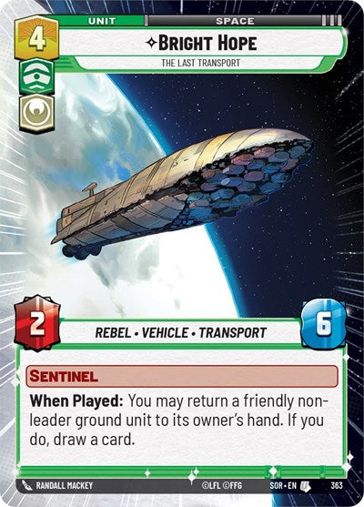 Bright Hope - The Last Transport (Hyperspace) - Foil