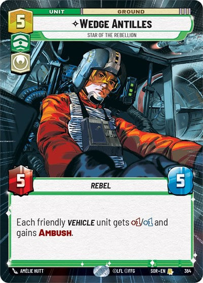 Wedge Antilles - Star of the Rebellion - Hyperspace - Foil