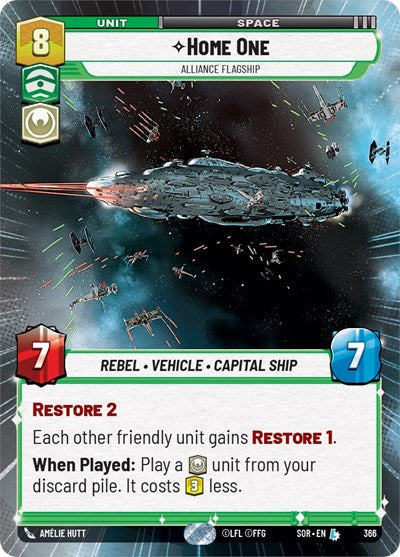 Home One - Alliance Flagship - Hyperspace - Foil