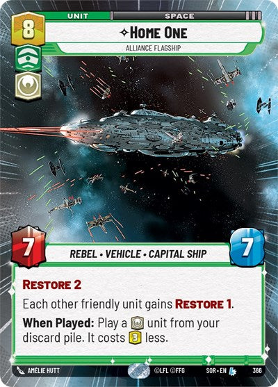 Home One - Alliance Flagship (Hyperspace) - Foil