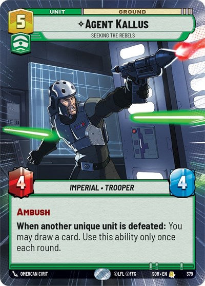 Agent Kallus - Seeking the Rebels (Hyperspace) - Foil