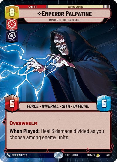 Emperor Palpatine - Master of the Dark Side - Hyperspace - Foil