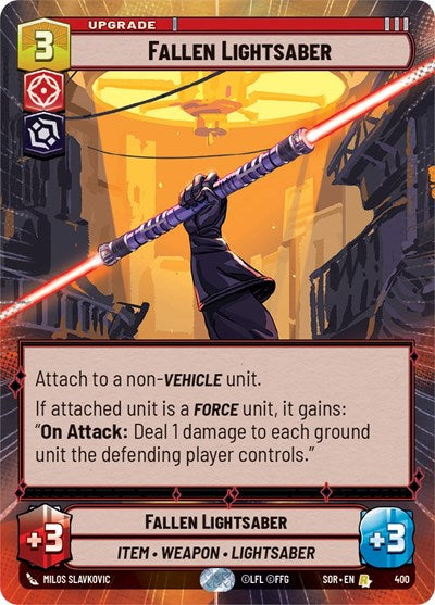 Fallen Lightsaber (Hyperspace) - Foil