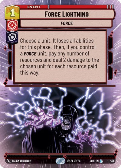 Force Lightning (Hyperspace) - Foil