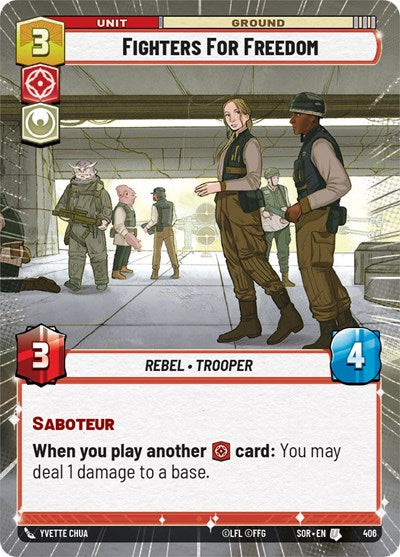 Fighters For Freedom (Hyperspace) - Foil