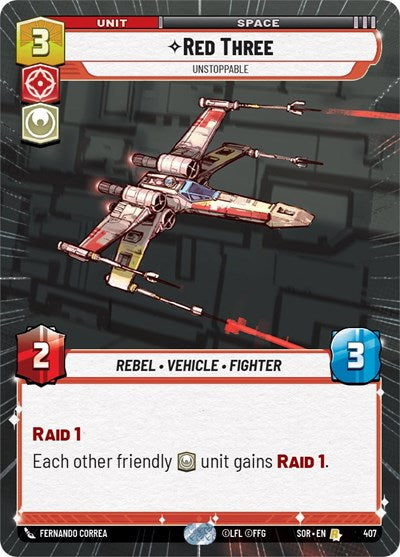 Red Three - Unstoppable (Hyperspace) - Foil