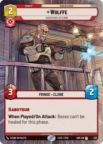 Wolffe - Suspicious Veteran (Hyperspace) - Foil