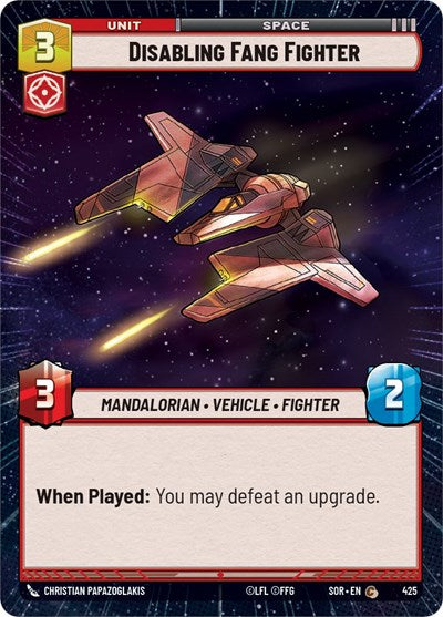 Disabling Fang Fighter (Hyperspace) - Foil