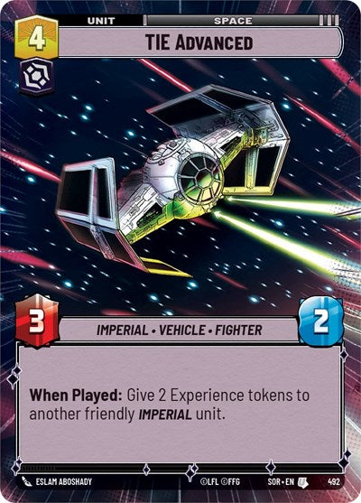 TIE Advanced (Hyperspace) - Foil