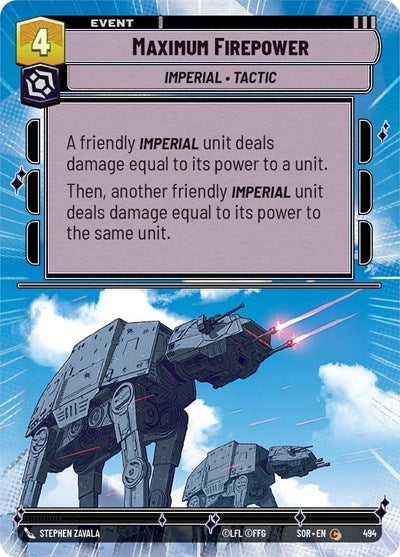 Maximum Firepower - Hyperspace - Foil