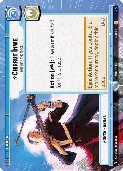 Chirrut Imwe - One With The Force - Hyperspace - Foil