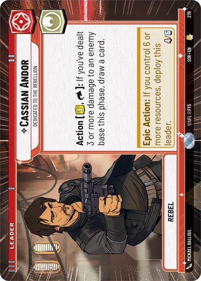 Cassian Andor - Dedicated to the Rebellion - Hyperspace - Foil