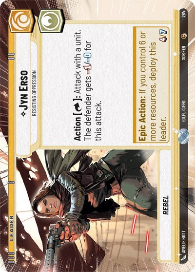Jyn Erso - Resisting Oppression - Hyperspace - Foil