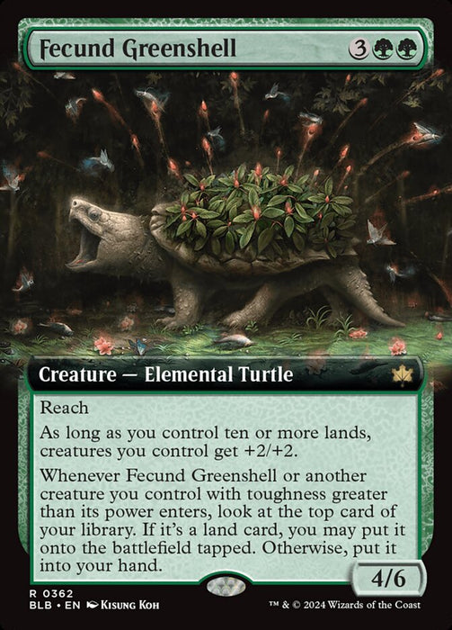 Fecund Greenshell - Extended Art (Foil)