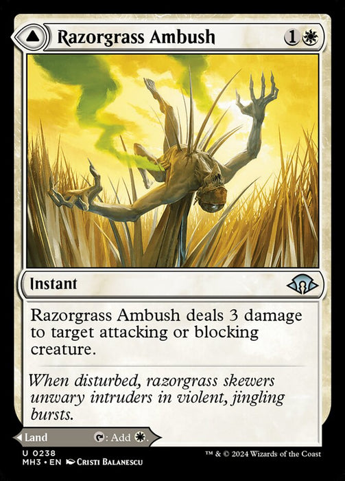 Razorgrass Ambush // Razorgrass Field (Foil)