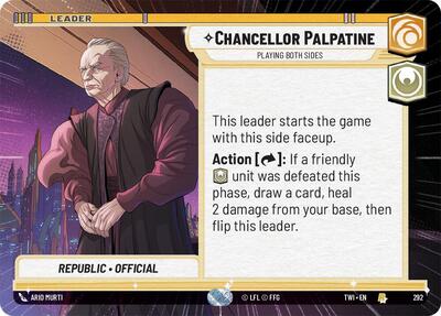 Chancellor Palpatine - Playing Both Sides (Hyperspace) - Foil