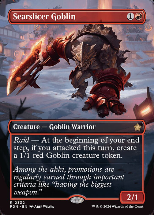 Searslicer Goblin - Borderless - Inverted