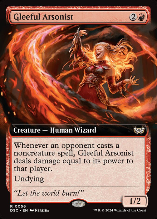 Gleeful Arsonist - Extended Art (Foil)