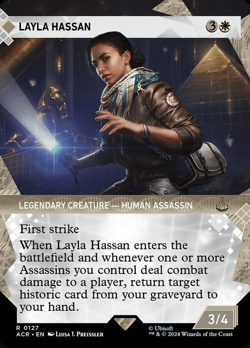 Layla Hassan - Borderless - Showcase- Legendary (Foil)