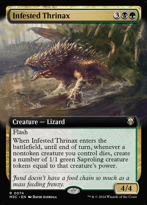 Infested Thrinax - Extended Art (Foil)