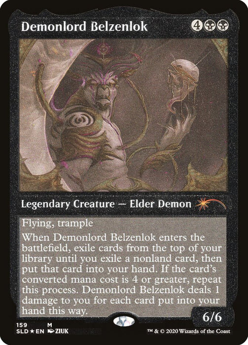 Demonlord Belzenlok - Legendary - Inverted - Etched - Etched (Etched Foil)