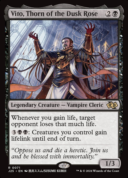 Vito, Thorn of the Dusk Rose - Legendary