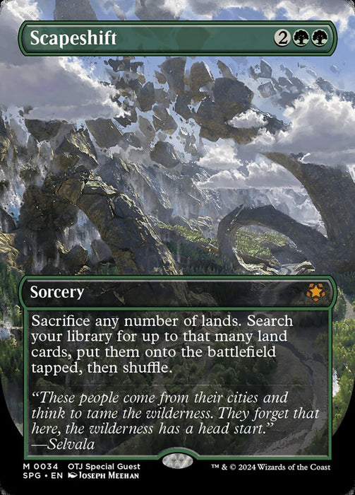 Scapeshift - Borderless - Full Art - Inverted (Foil)