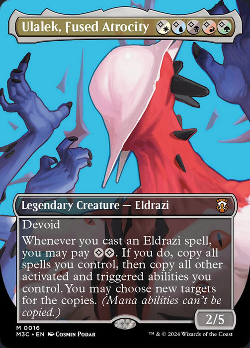 Ulalek, Fused Atrocity - Borderless - Legendary- Inverted (Foil)