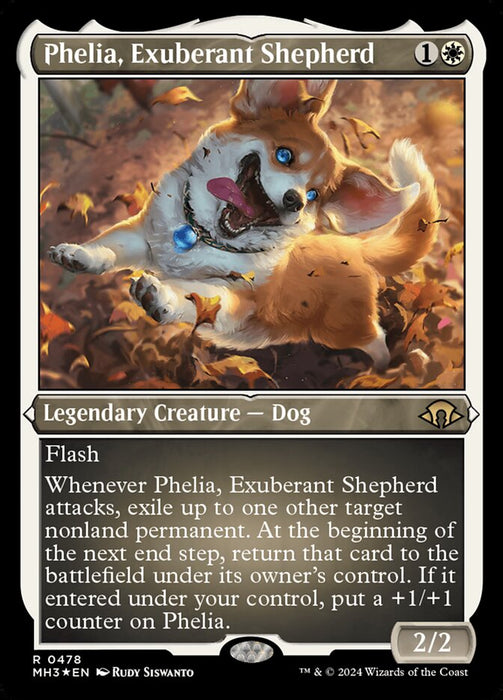 Phelia, Exuberant Shepherd - Legendary- Inverted- Etched (Etched Foil)