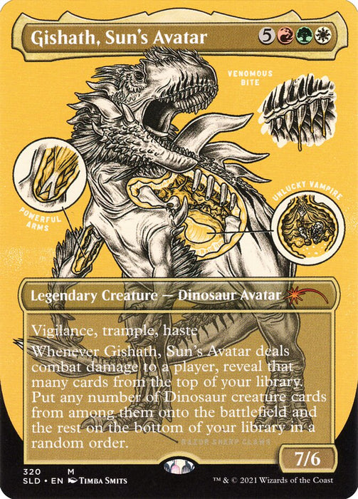 Gishath, Sun's Avatar - Borderless - Full Art - Legendary - Inverted