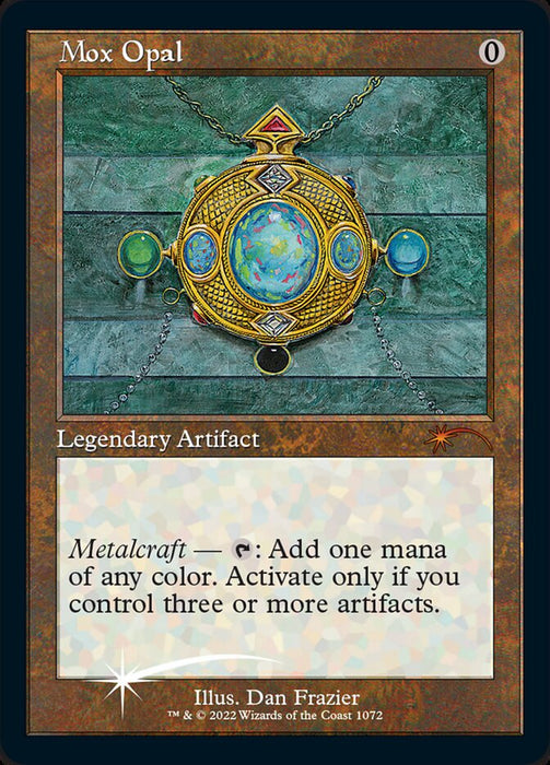 Mox Opal - Retro Frame - Etched (Etched Foil)