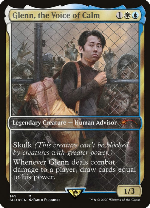 Glenn, the Voice of Calm - Gregor, Shrewd Magistrate - Full Art - Legendary - Inverted (Foil)