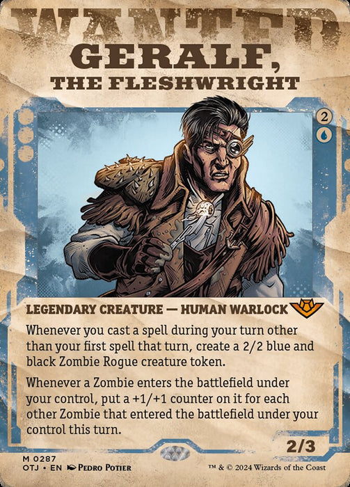 Geralf, the Fleshwright - Borderless - Showcase- Legendary (Foil)