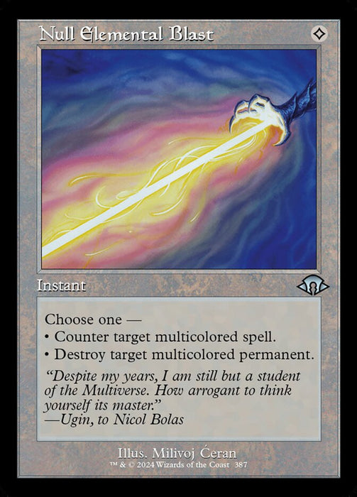 Null Elemental Blast - Retro Frame (Foil)