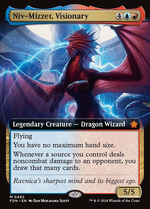 Niv-Mizzet, Visionary - Legendary - Extended Art