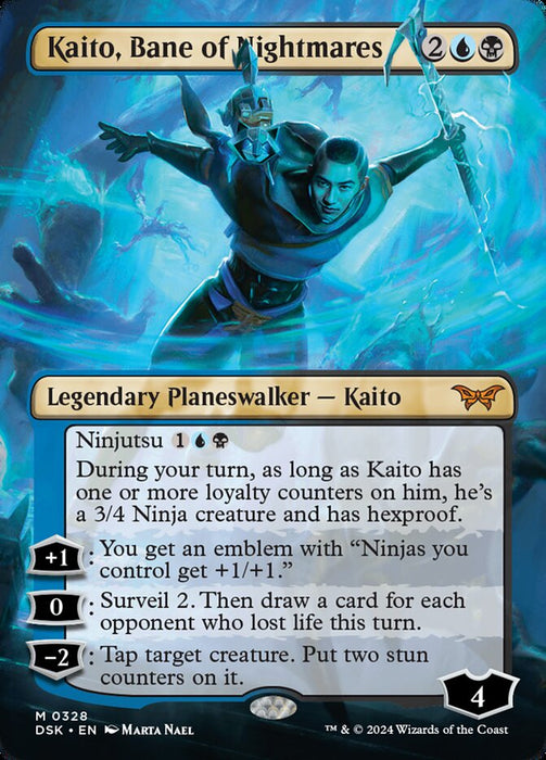 Kaito, Bane of Nightmares - Borderless - Inverted (Foil)