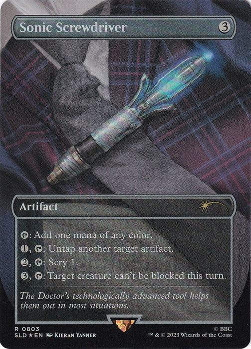 Sonic Screwdriver - Borderless - Full Art - Inverted