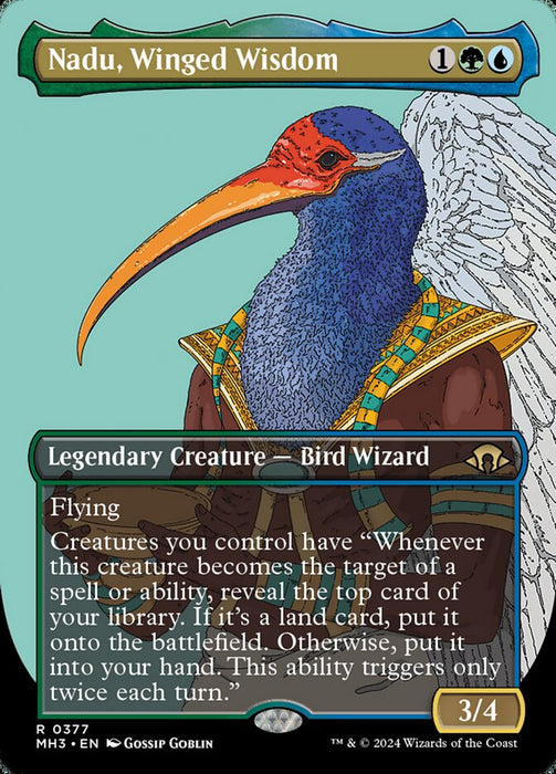 Nadu, Winged Wisdom - Borderless - Legendary