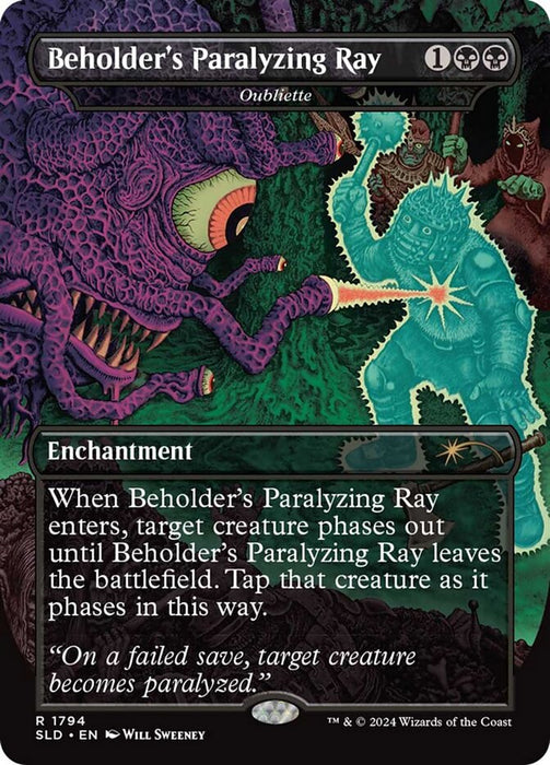 Beholder's Paralyzing Ray - Oubliette - Borderless