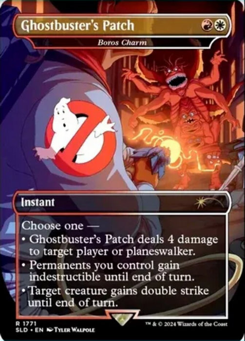 Ghostbuster's Patch - Boros Charm - Borderless - Full Art - Inverted