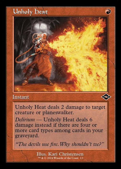 Unholy Heat - Retro Frame (Foil)