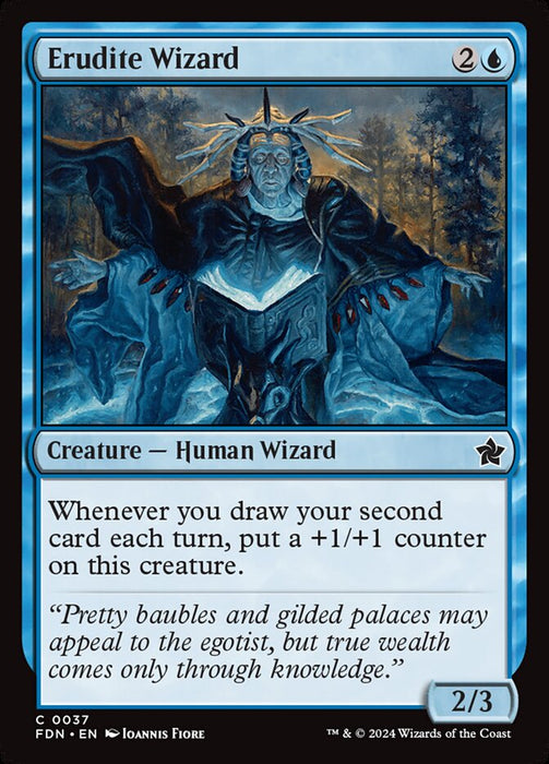 Erudite Wizard (Foil)