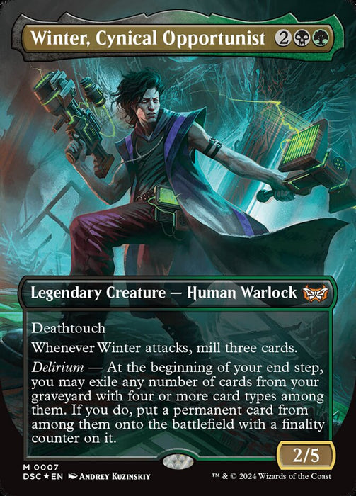 Winter, Cynical Opportunist - Borderless - Legendary (Foil)