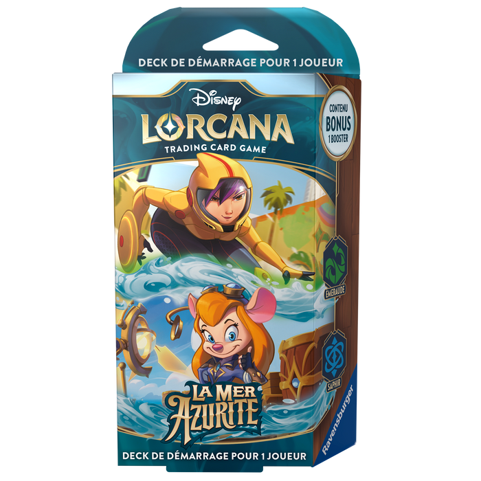 Disney Lorcana: Azurite - Starter Deck - Emerald & Sapphire (Français)