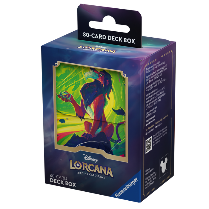 Disney Lorcana : Azurite Sea - Deckbox (80ct) - Enchanted Scar