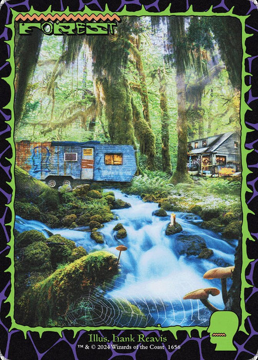 Forest - Retro Frame (Foil)