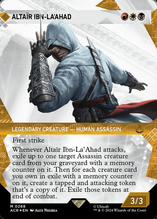 Altaïr Ibn-La'Ahad - Borderless - Legendary- Showcase- Textured (Foil)