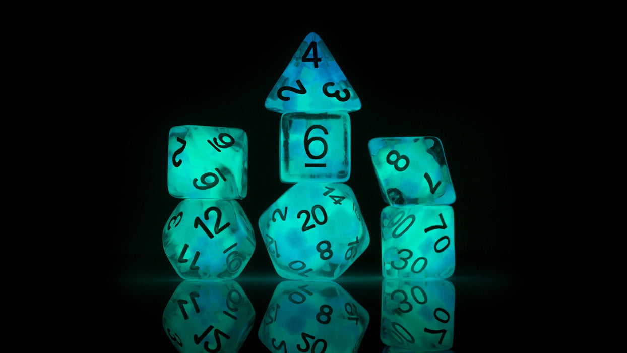 Sirius Dice - Dice Set - Cotton Candy Glowworm