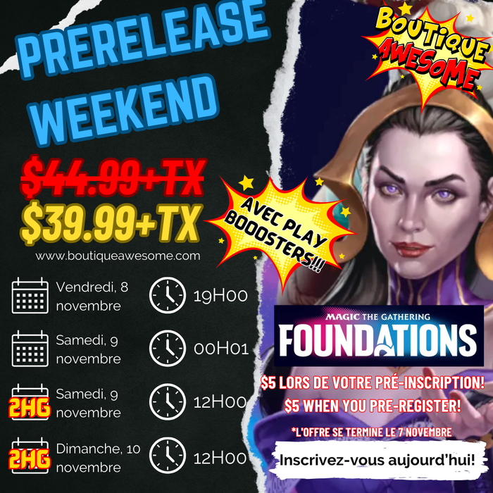 Awesome Foundations Prerelease Weekend! - November 8-10 2024