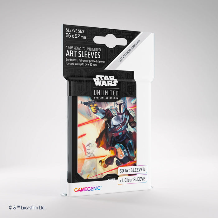 Star Wars: Unlimited Art Sleeves - Standard Size - 60ct - The Mandalorian